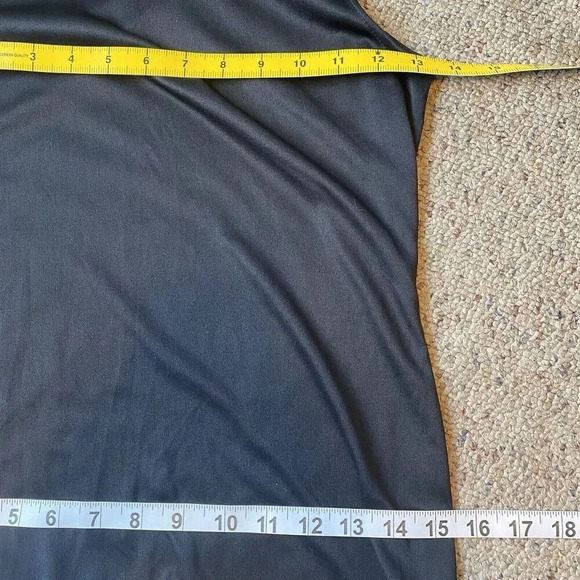 VTG Y2K Orange USA Whimsigoth Witchy Midi Dress S-M Mesh Open Knit Black Stretch - Picture 4 of 16